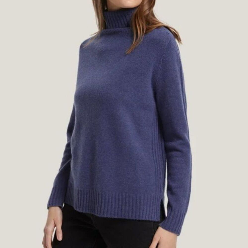 Gentle Herd 100% Cashmere Funnel Neck Sweater Size L